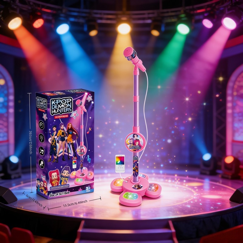 Kids Education Things - Children's& Karaoke Microphone Guitar with Stand