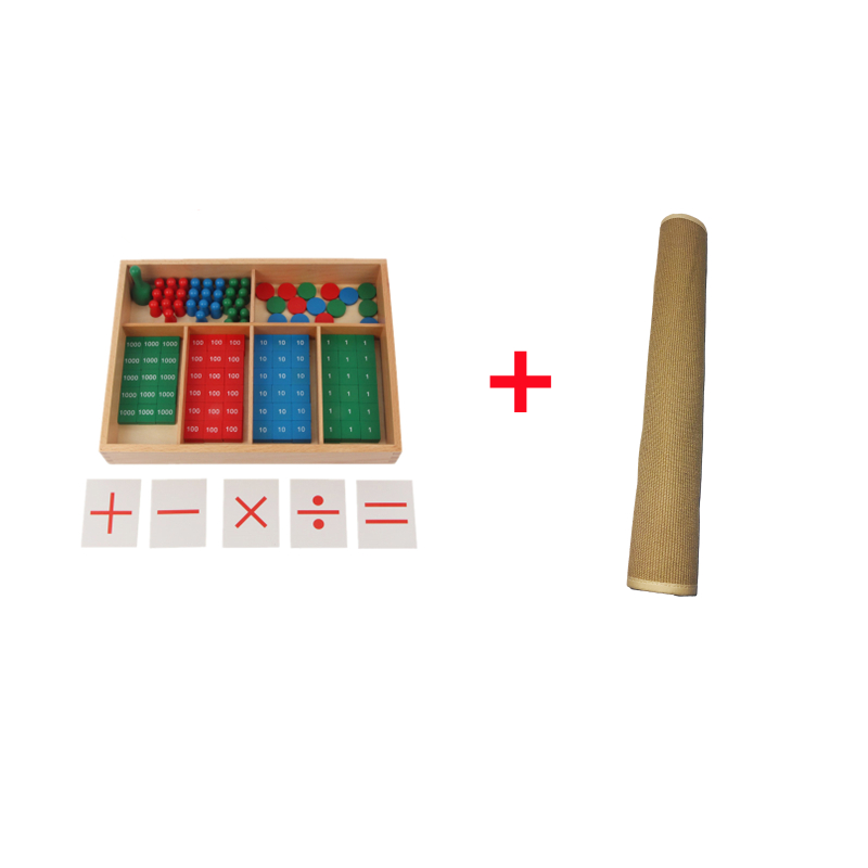 Kids Education Tools - Montessori Math Toys Stamp Game for
