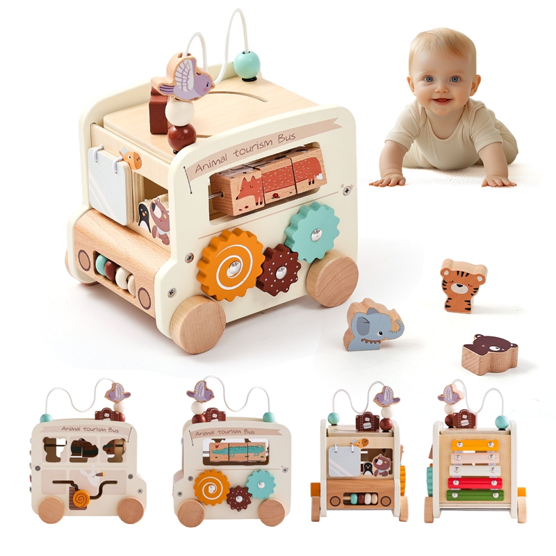 Kids Educational Game 3 - Montessori Wooden Children Toys Busy Toys