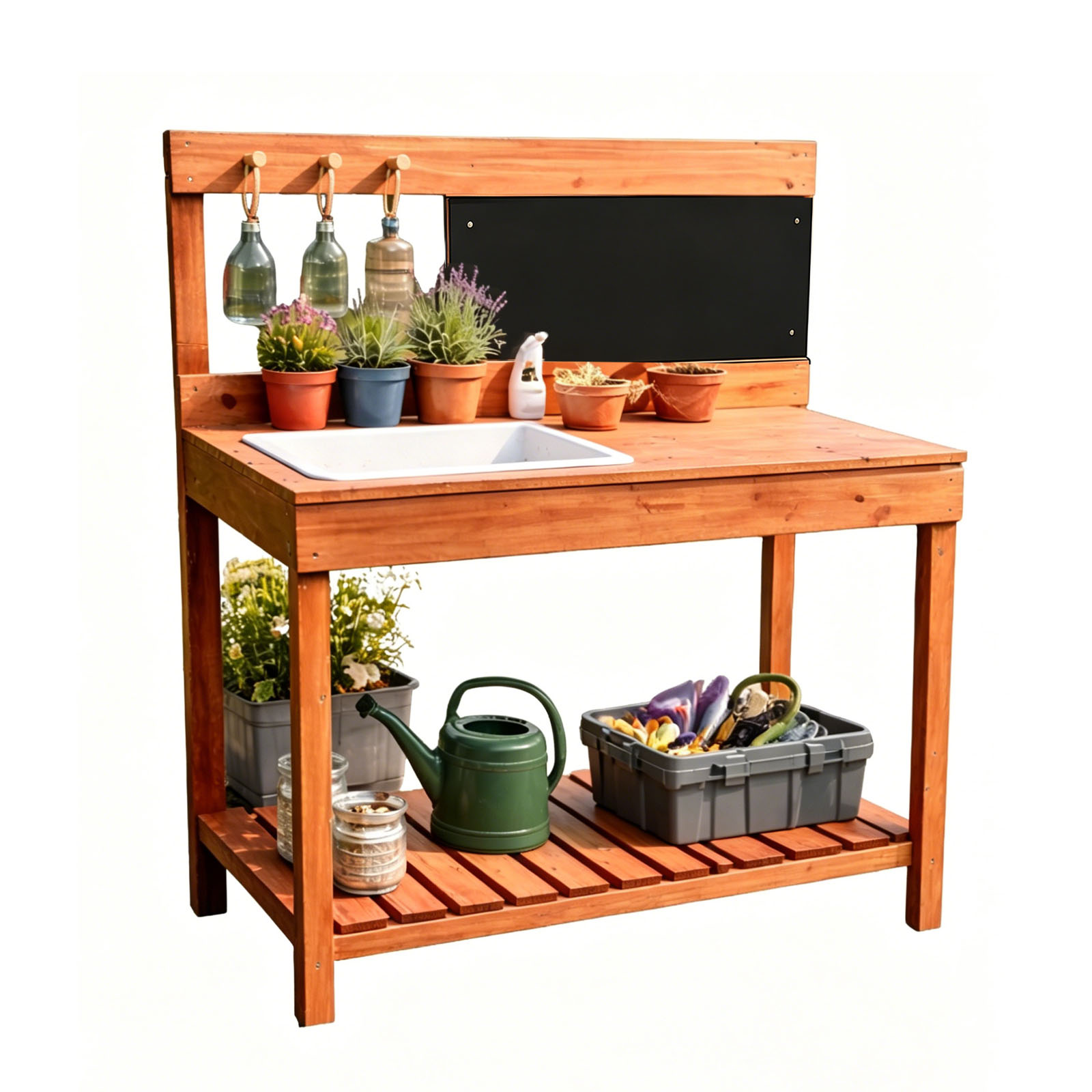 Kids Education Tools - Wooden Potting Benches For Children Outdoor