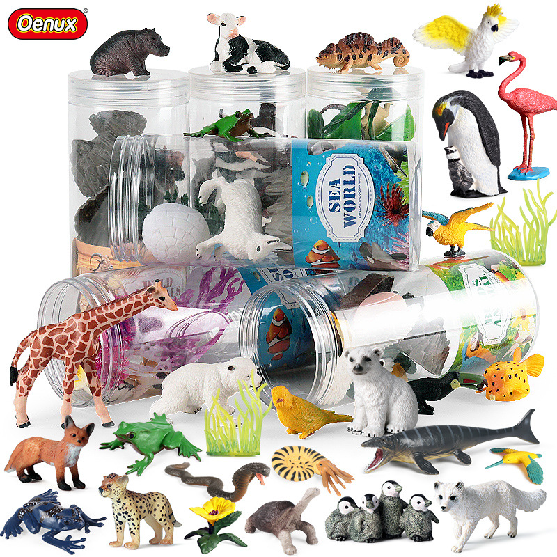 Kids Without Education - Oenux Miniature Animals Set Wild Sealife