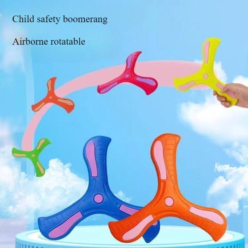 Kids Education Toy - Children Boomerang Soft Three-leaf Cross Adult-kids