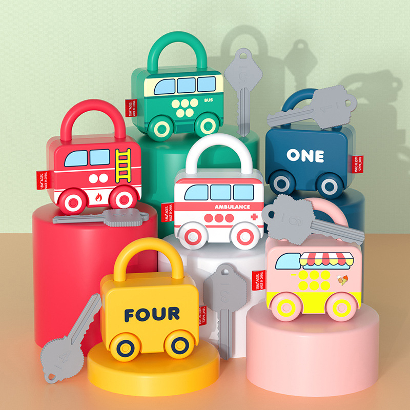 Kids Educational Game 3 - Baby Learning Lock with Key Car