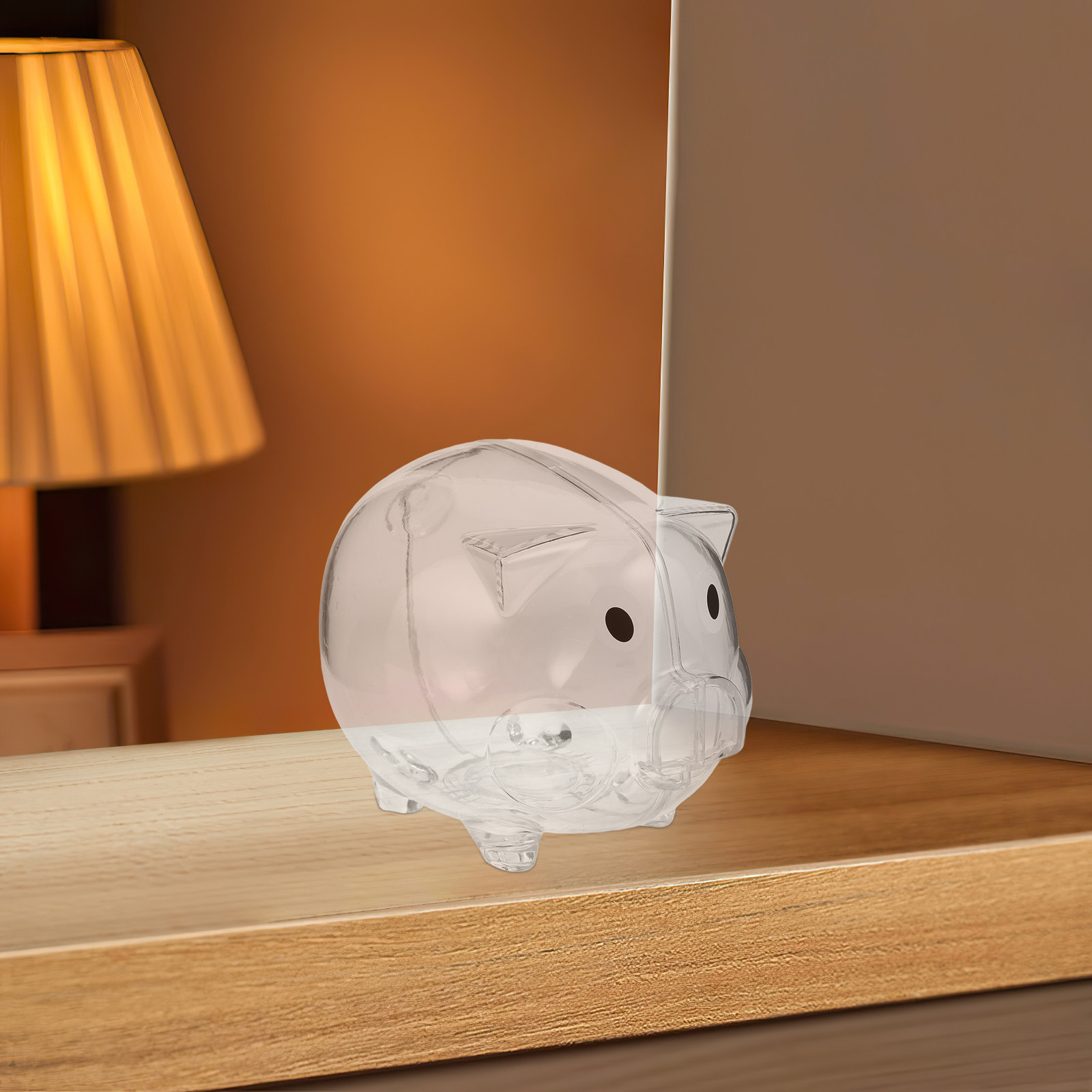 2Pcs Transparent Pig Money Ban - Kids Education Savings review and price