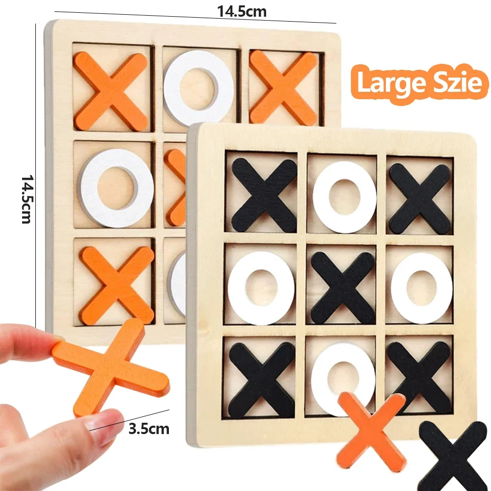 Wooden XO Tic Tac Toe Game Min - Kids Educational Game 3 review and price