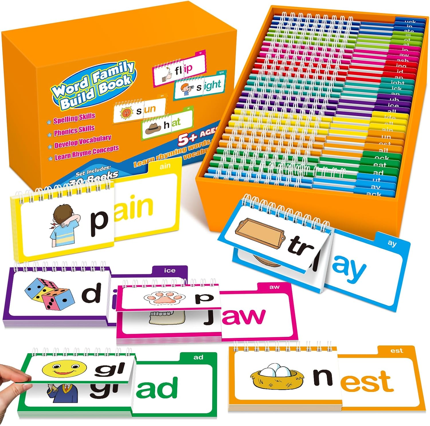 Phonics Flash Cards Word Famil - Phonics Card Game review and price