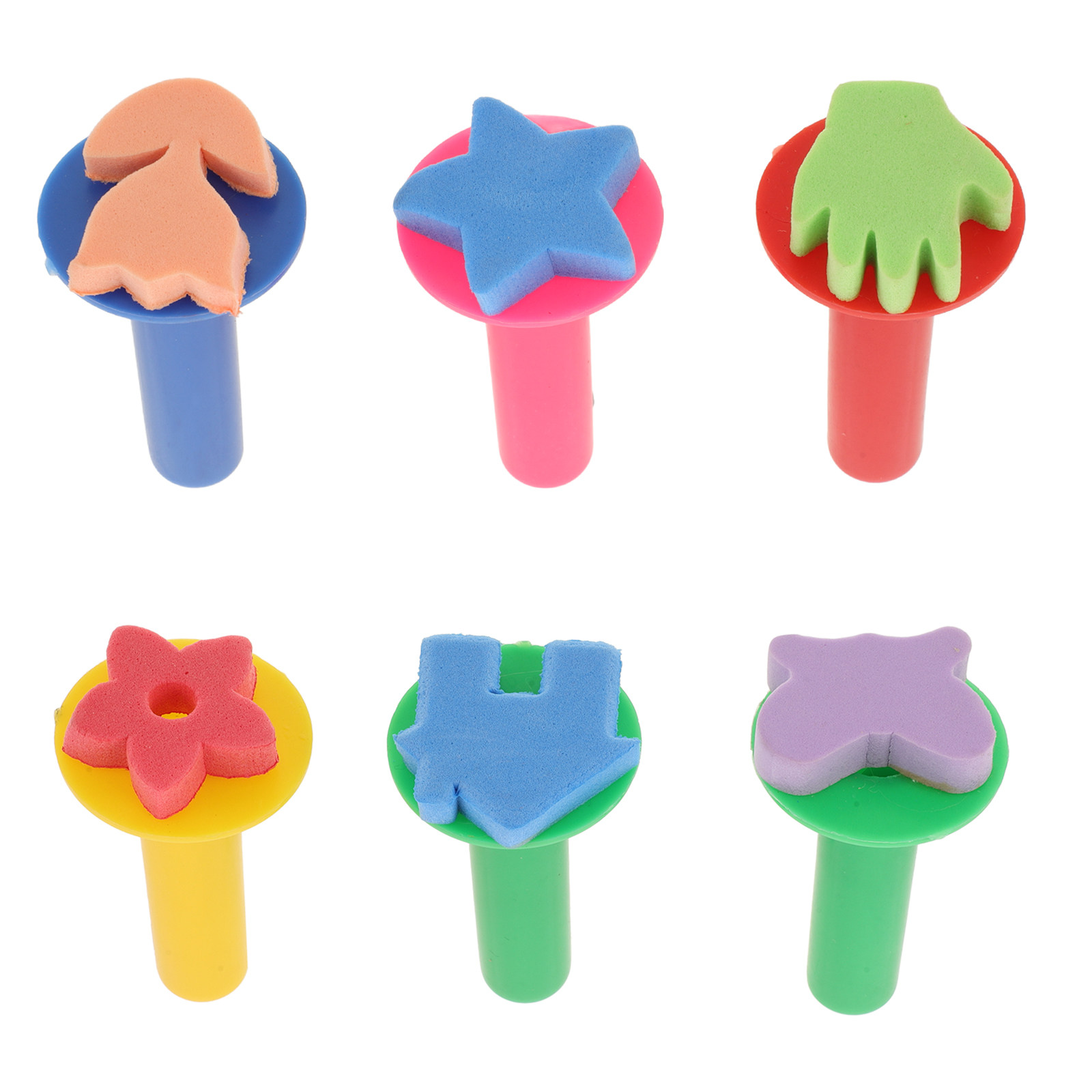 6Pcs Kids Sponge Stamp Set Saf - Kids Education Tools review and price