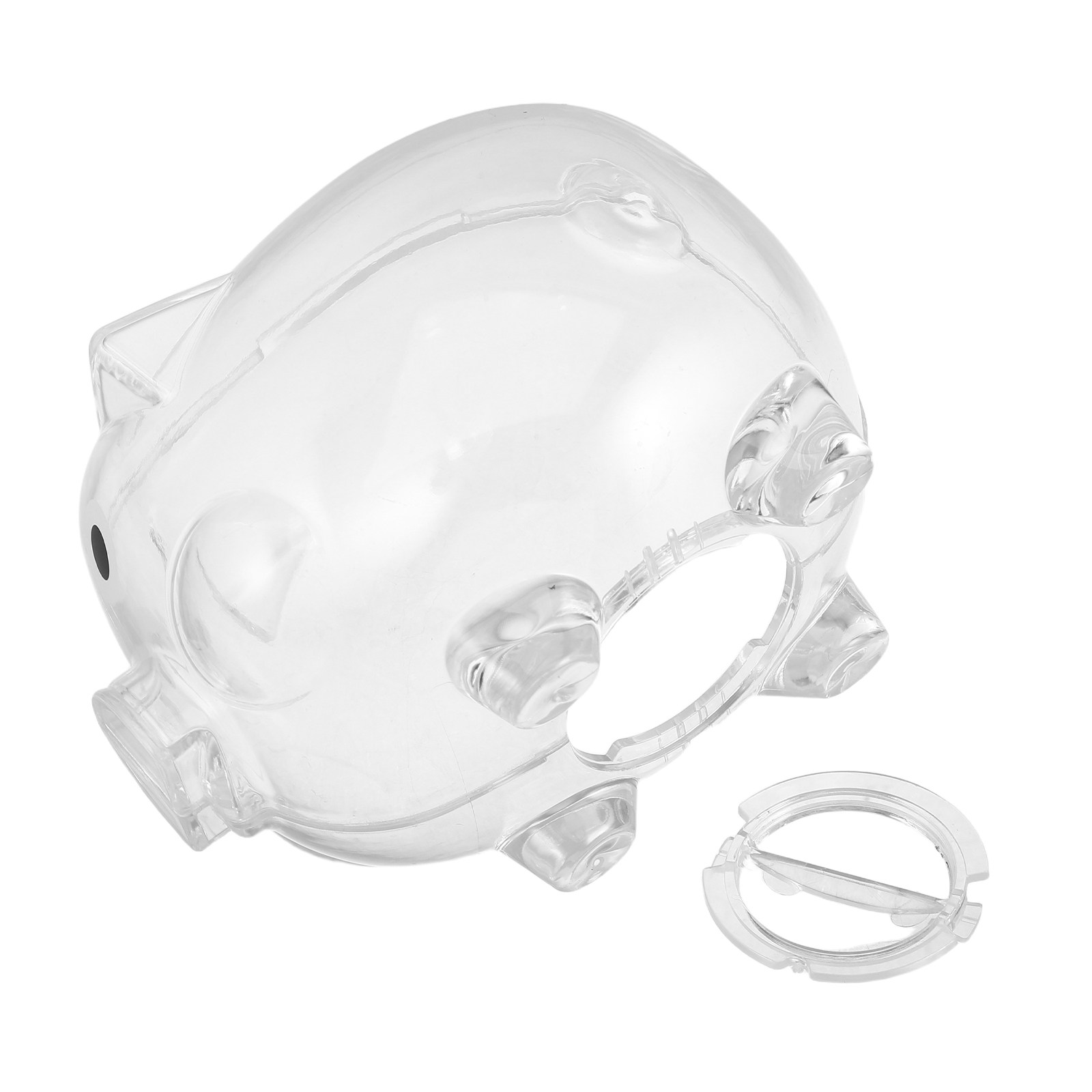 2Pcs Clear Money Bank Box Pig- - Kids Education Savings review and price