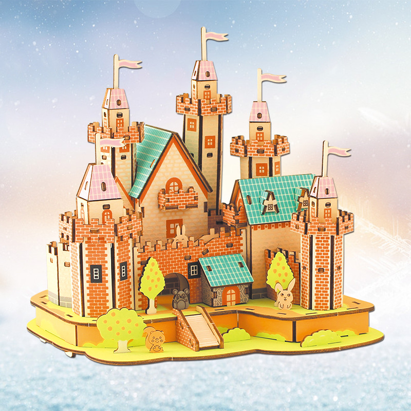 3D Jigsaw Wood Puzzle Building - Kids Without Education review and price