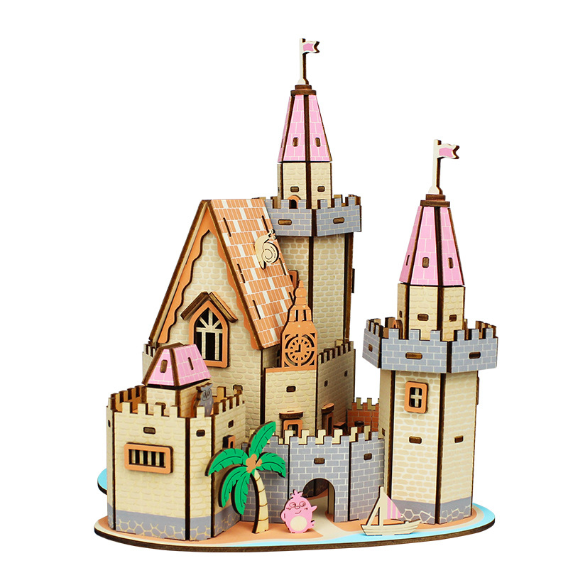 3D Jigsaw Wood Puzzle Building - Kids Without Education review and price