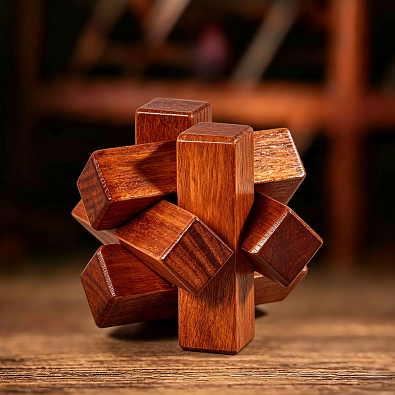Wooden Knot Puzzle IQ Logic Tr - Kids Education Fun review and price