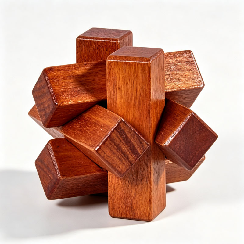 Wooden Knot Puzzle IQ Logic Tr - Kids Education Fun review and price