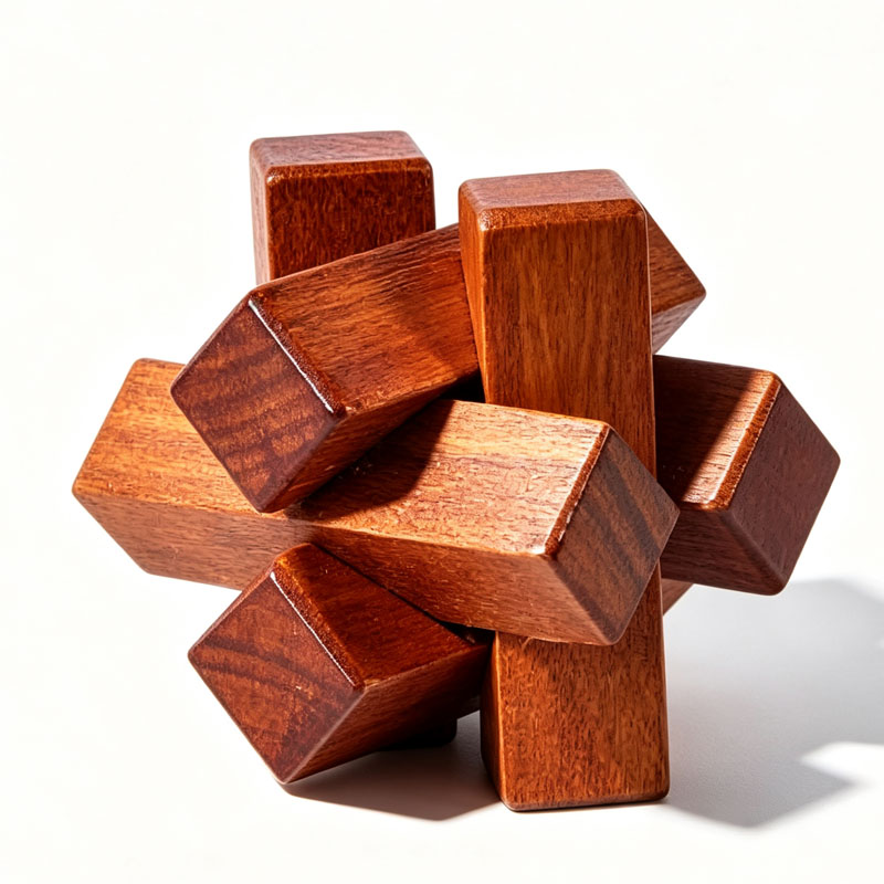 Wooden Knot Puzzle IQ Logic Tr - Kids Education Fun review and price