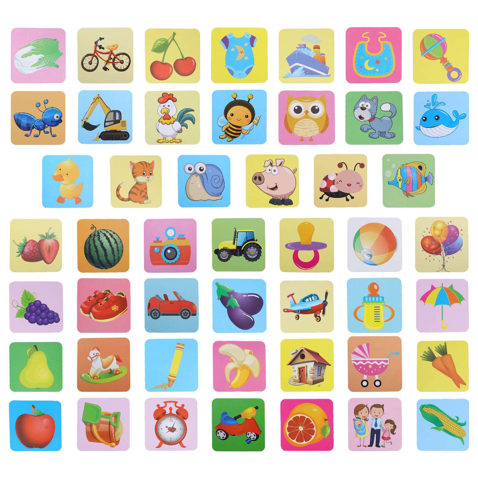 Visual Stimulus Cards Color Re - Kids Education Fun review and price