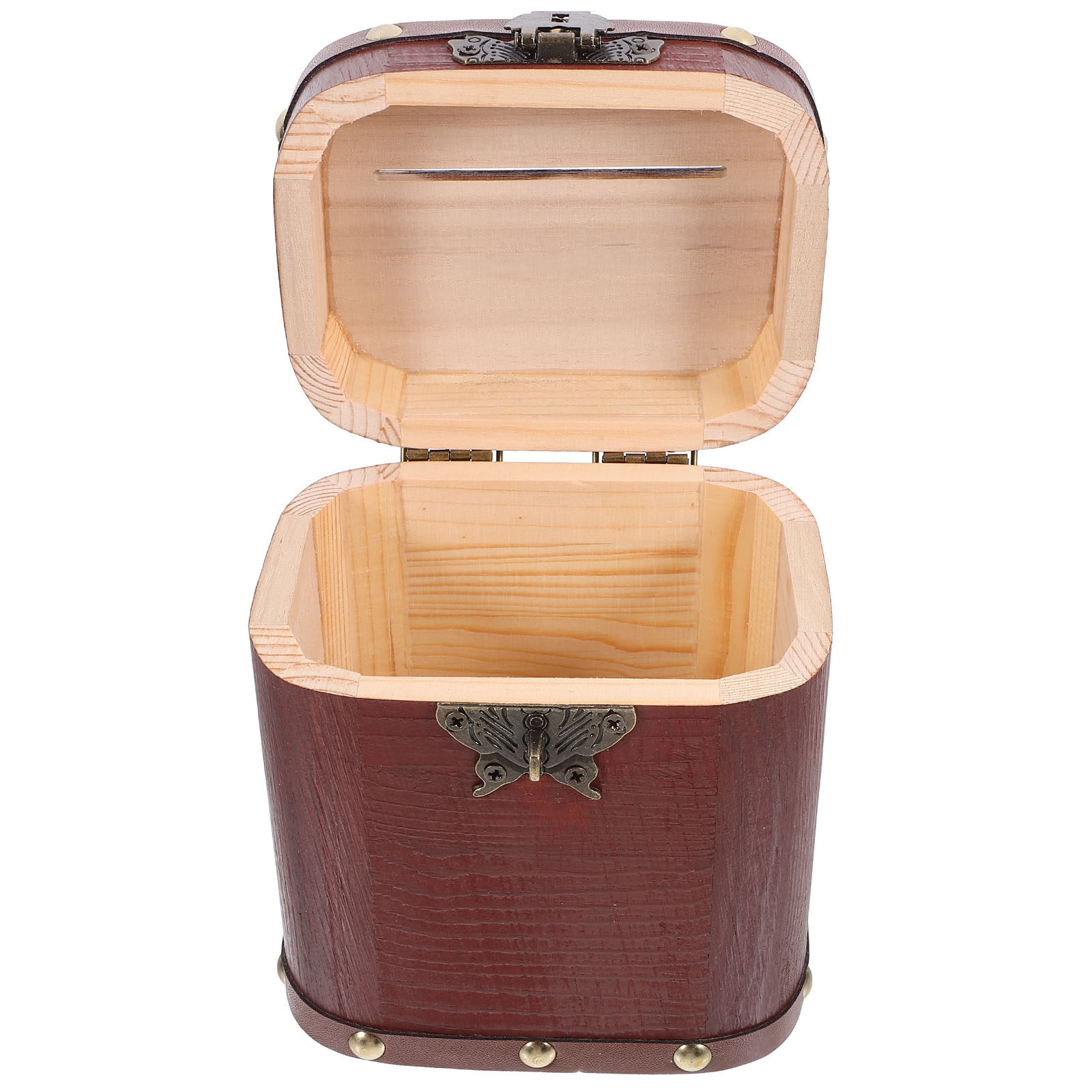 Vintage Wooden Treasure Chest  - Kids Education Savings review and price