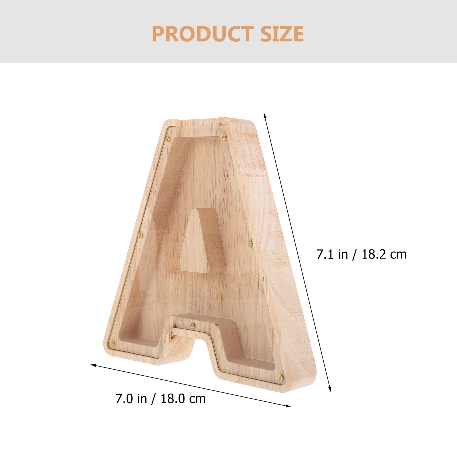 Alphabet Shaped Wooden Money B - Kids Education Savings review and price