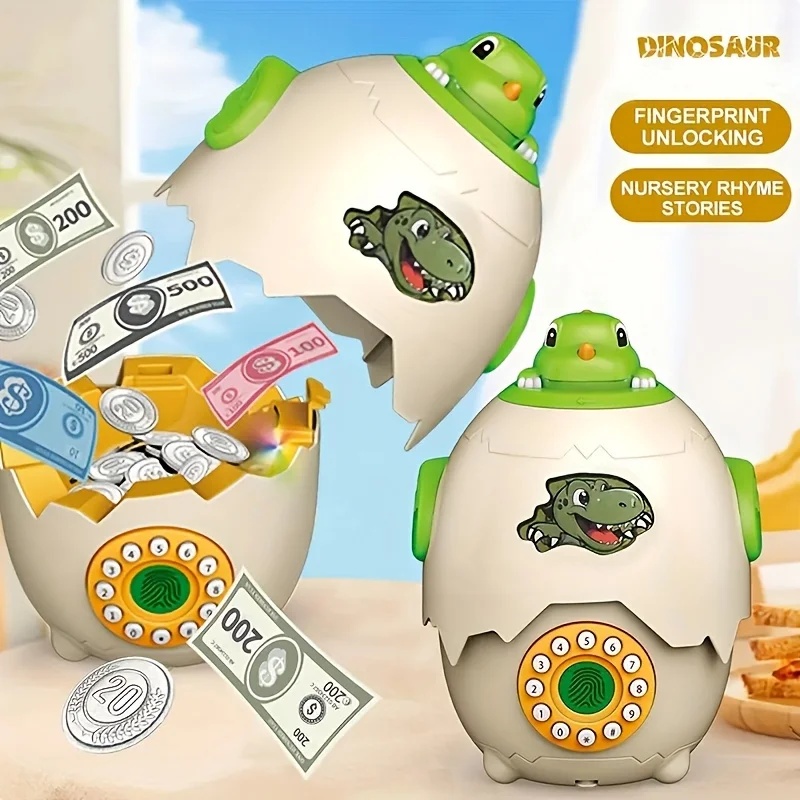 Dinosaur Egg Piggy Bank With F - Kids Education Savings review and price