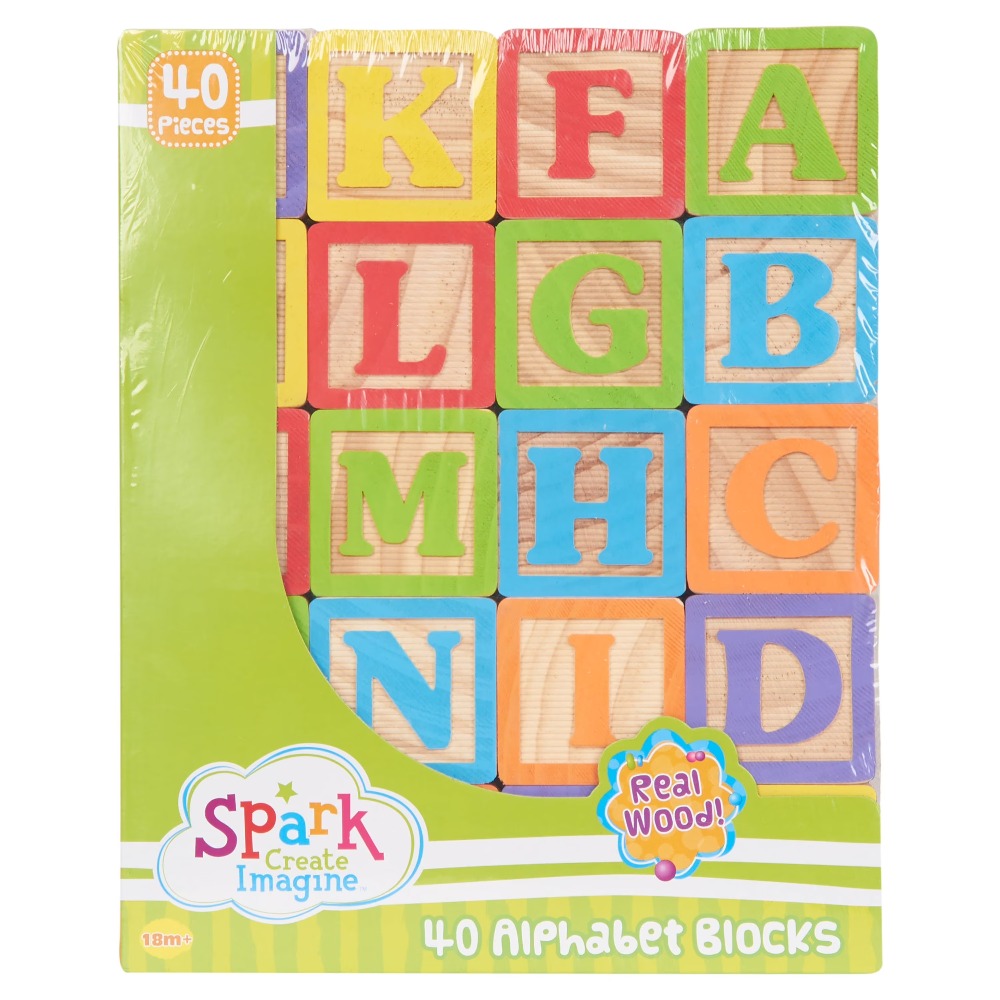ABC Wooden Blocks Set 40 Piece - Abc Kids Early Education review and price