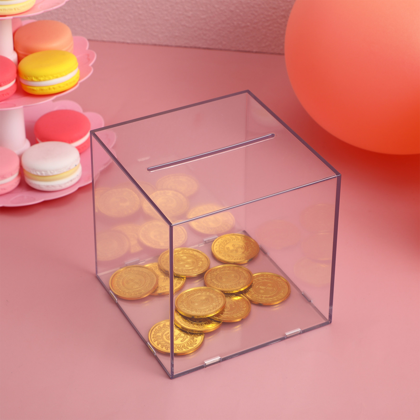 Transparent Acrylic Cube Savin - Kids Education Savings review and price
