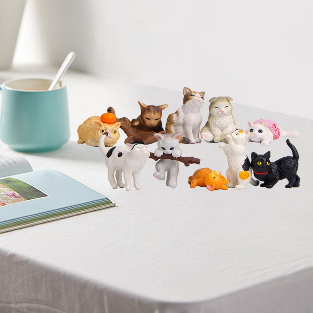 10/Set Adorable Cat Figures St - Kids Education Learn Tv review and price