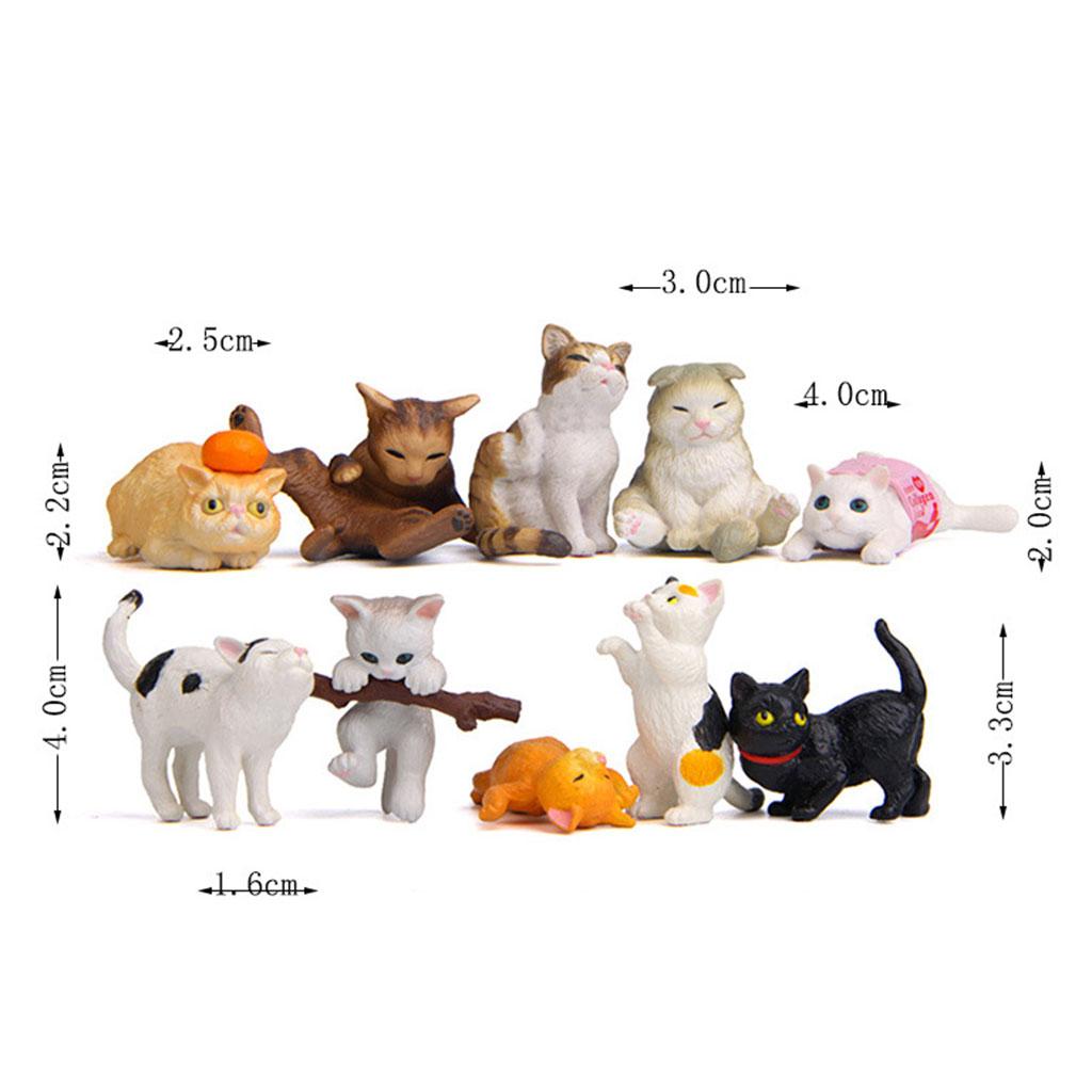 10/Set Adorable Cat Figures St - Kids Education Learn Tv review and price