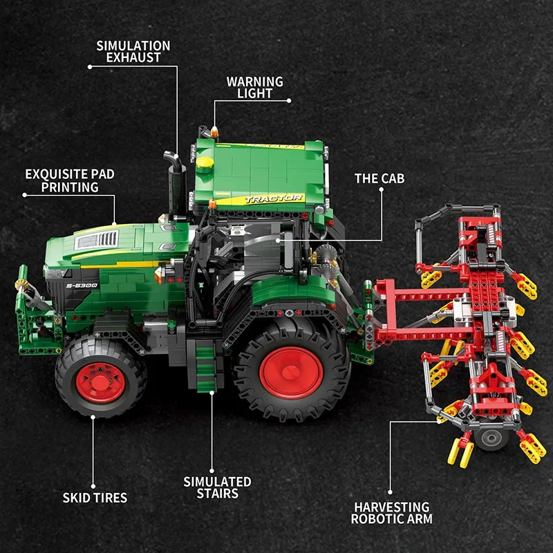 1664PCS Agricultural Tractor B - Kids Education Free App review and price