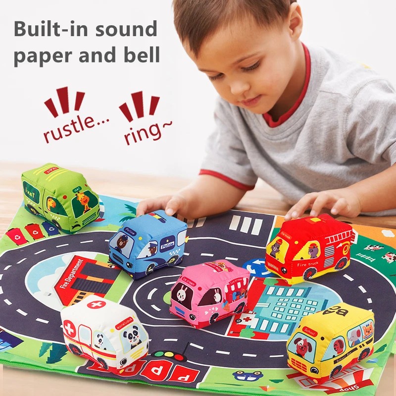 Soft Car Toy Set with Play Mat - Kids Education Things review and price