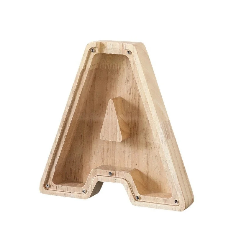 Wooden 26 Letter Alphabet Coin - Kids Education Savings review and price