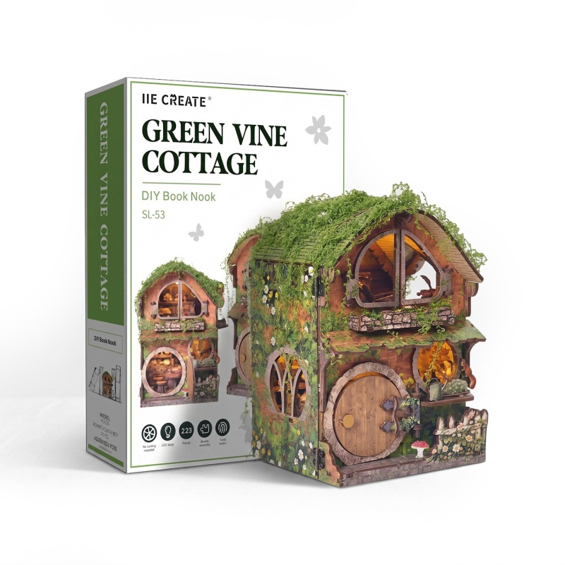 Green Vine Covered Cottage 3D  - Kids Without Education review and price