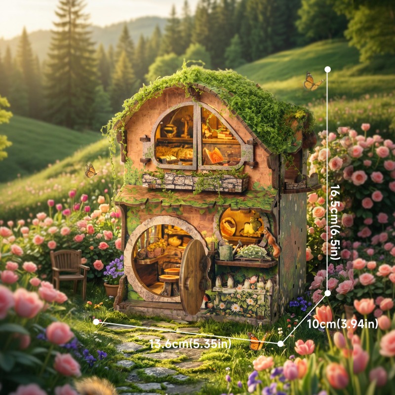 Green Vine Covered Cottage 3D  - Kids Without Education review and price