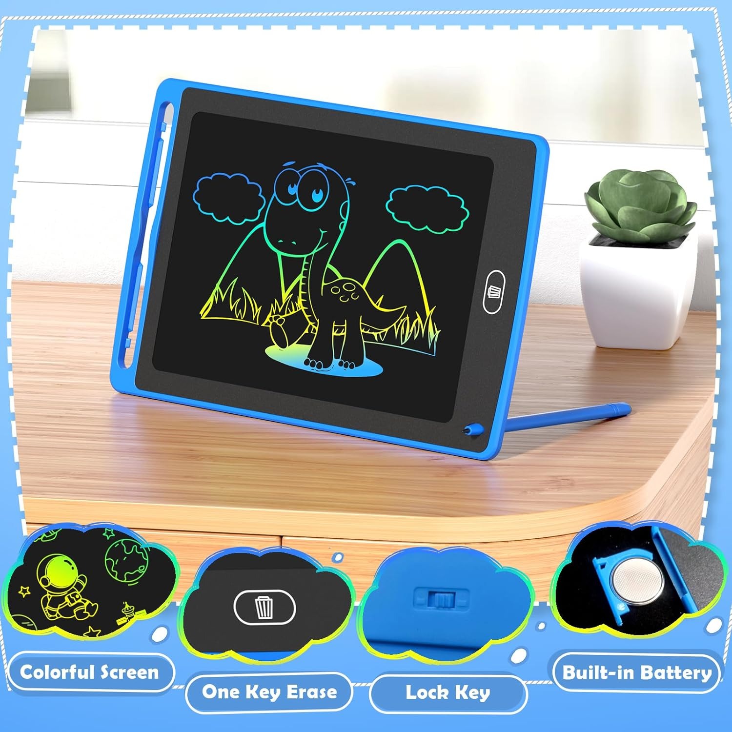 Pack LCD Writing Tablet for Ki - Kids Education Things review and price