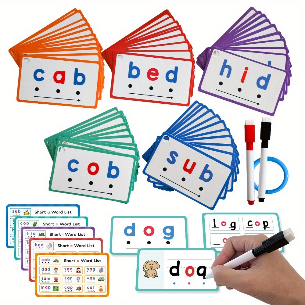 Dry Erase Handwriting Flash Ca - Phonics Card Game review and price
